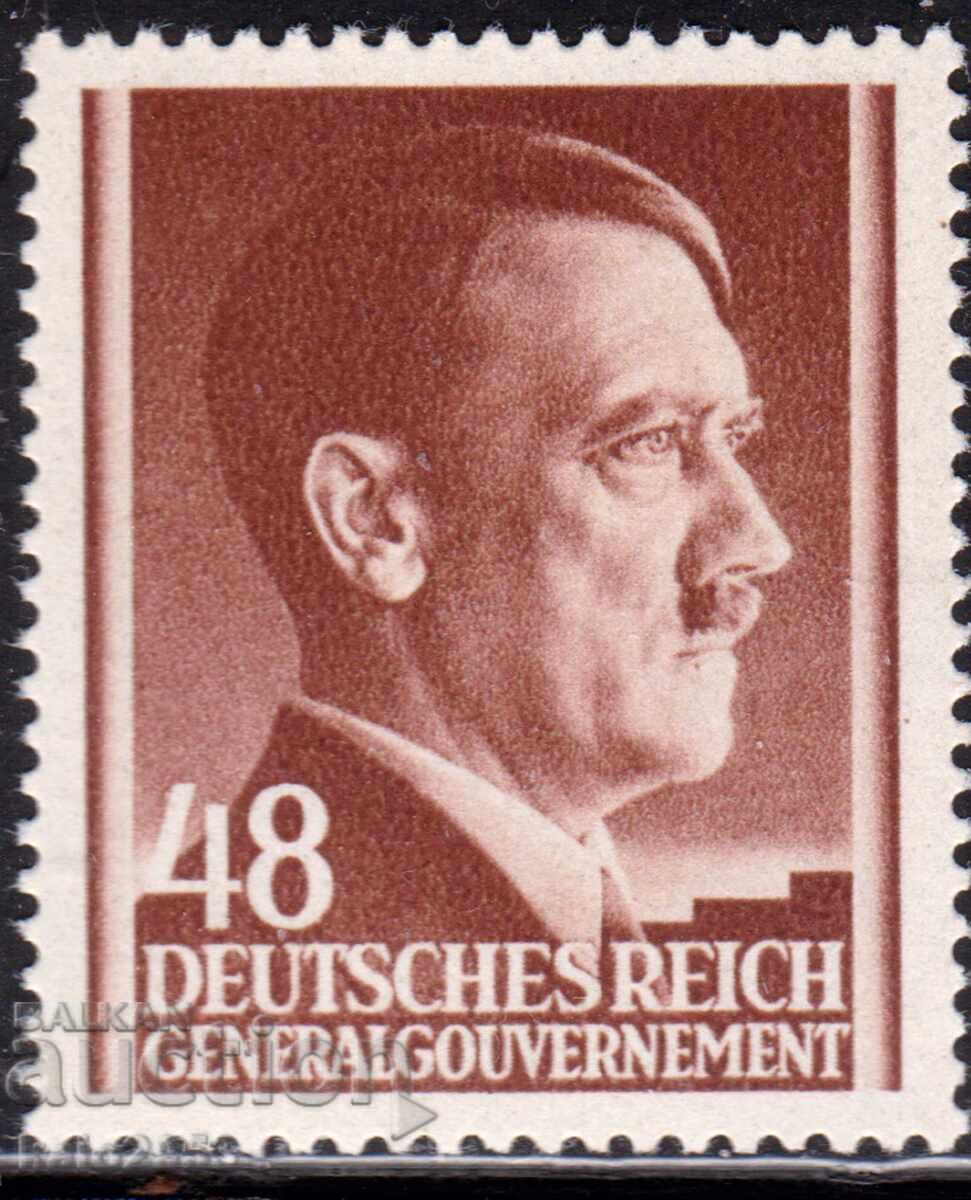 Γερμανία-2ος Παγκόσμιος Πόλεμος-κατεχόμενη Πολωνία-Κανονικά- Α. Χίτλερ, MNH