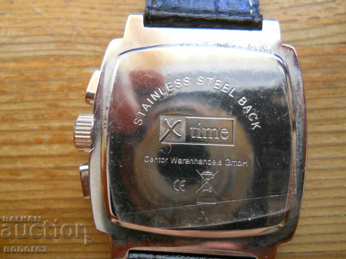 Auction Men's Quartz Chronograph Watch "X time" Auction Men's Quartz Chronograph Watch "X time"