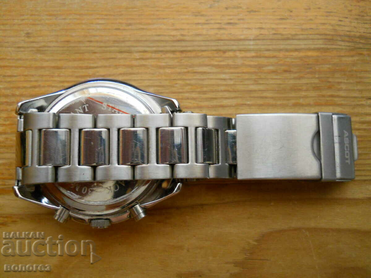 Аукцион Мъжки кварцов часовник хронограф "Ascot" - Германия Аукцион Мъжки кварцов часовник хронограф "Ascot" - Германия