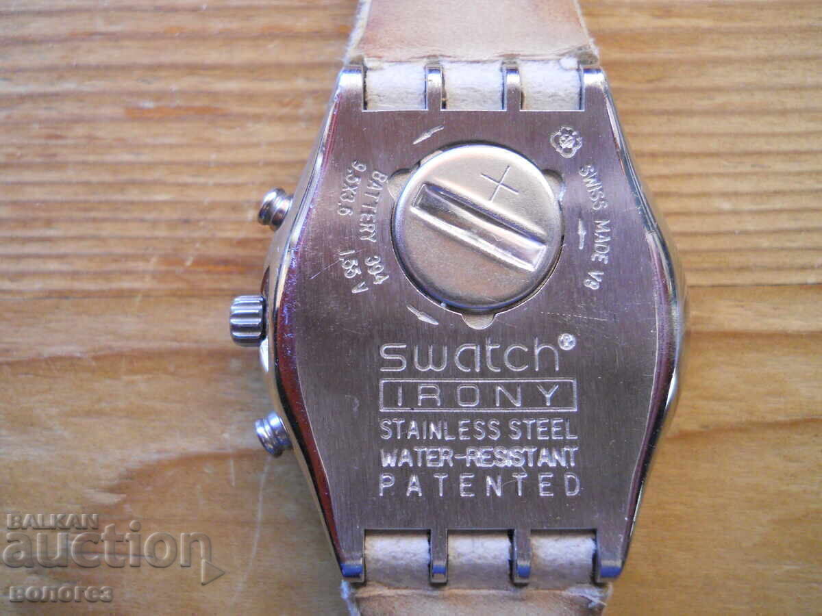 Кварцов часовник хронограф "Swatch" - Щвейцария с цена 60.00 лв. | € 30.68 Кварцов часовник хронограф "Swatch" - Щвейцария с цена 60.00 лв. | € 30.68