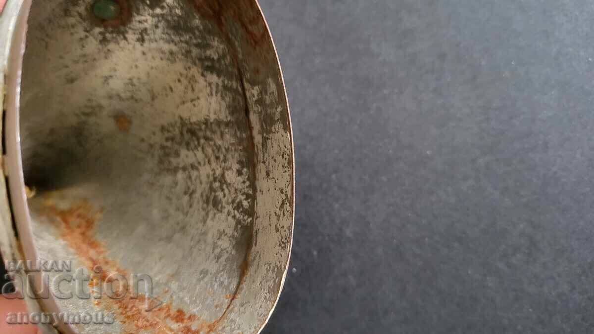 Old Powder Horn, metal powder flask - 6