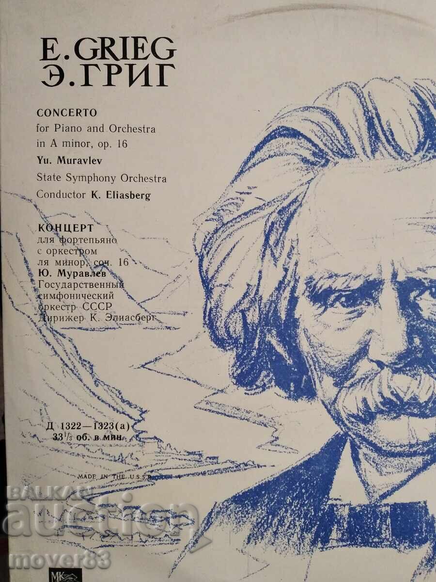 Licitație Plăci clasice. E. Grieg/Bizet