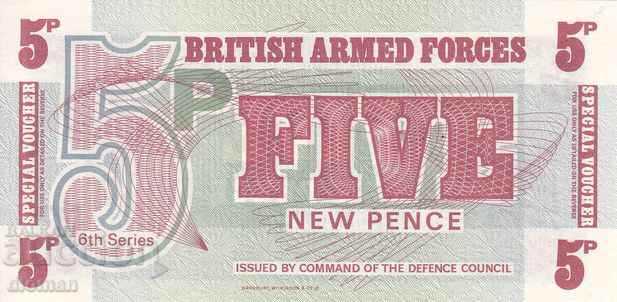 Dioman - GREAT BRITAIN /B.A.F. 6th / - 5 PENCE - 1972 Dioman - GREAT BRITAIN /B.A.F. 6th / - 5 PENCE - 1972