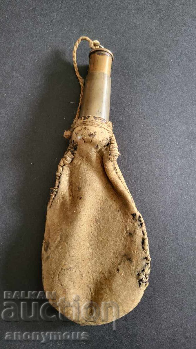 Star Barutnik, powder flask, shot pouch, leather with price 90.00 BGN | € 46.02