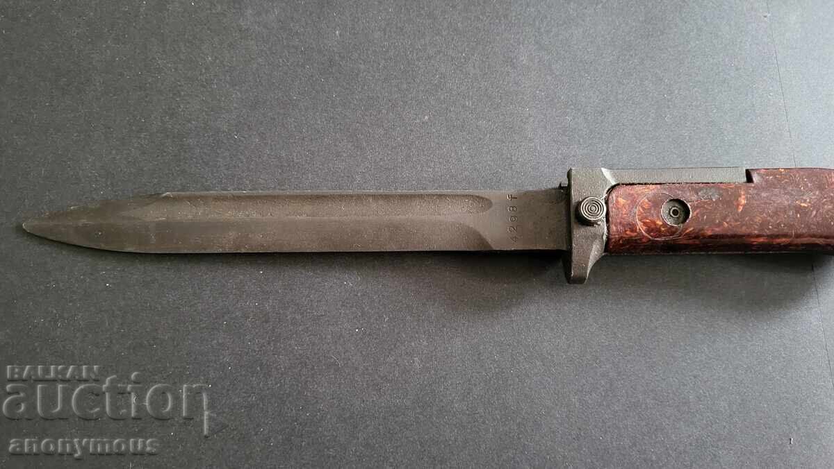 Auction  Bayonet, knife, kama for Czech Kalashnikov VZ.58 with leather sheath