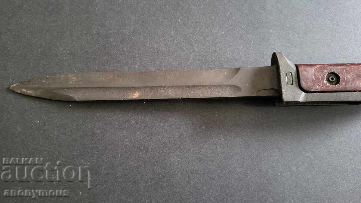 Bayonet, knife, kama for Czech Kalashnikov VZ.58 with leather sheath - 5