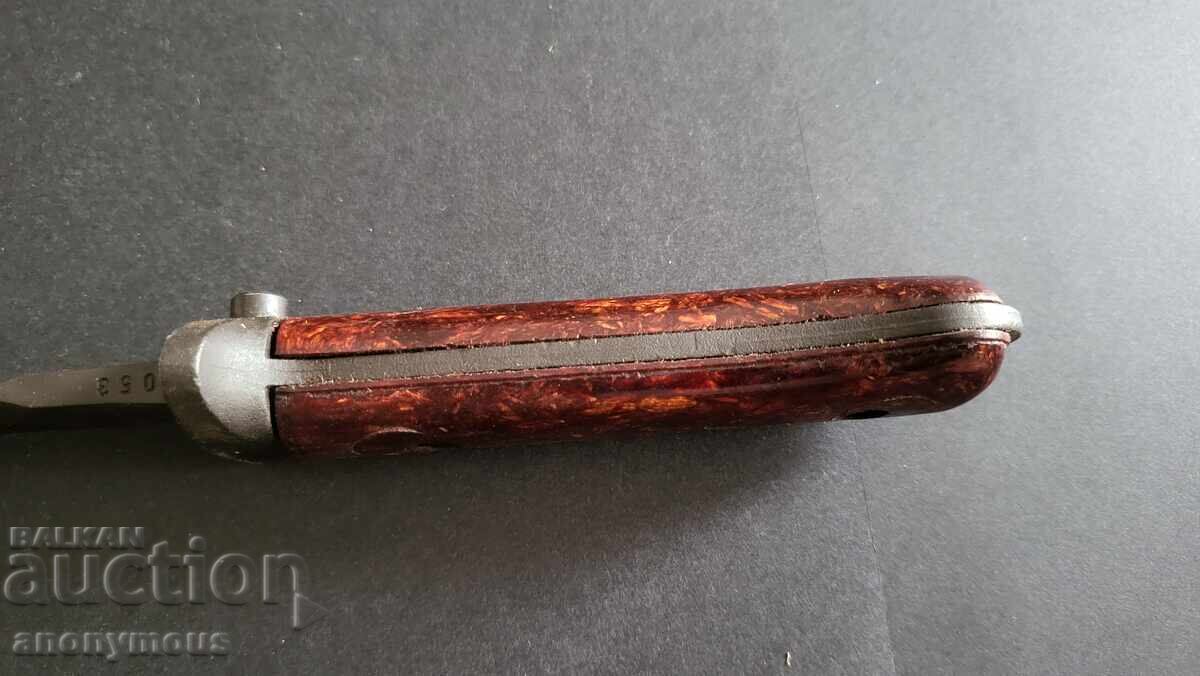 Bayonet, knife, kama for Czech Kalashnikov VZ.58 with leather sheath - 6