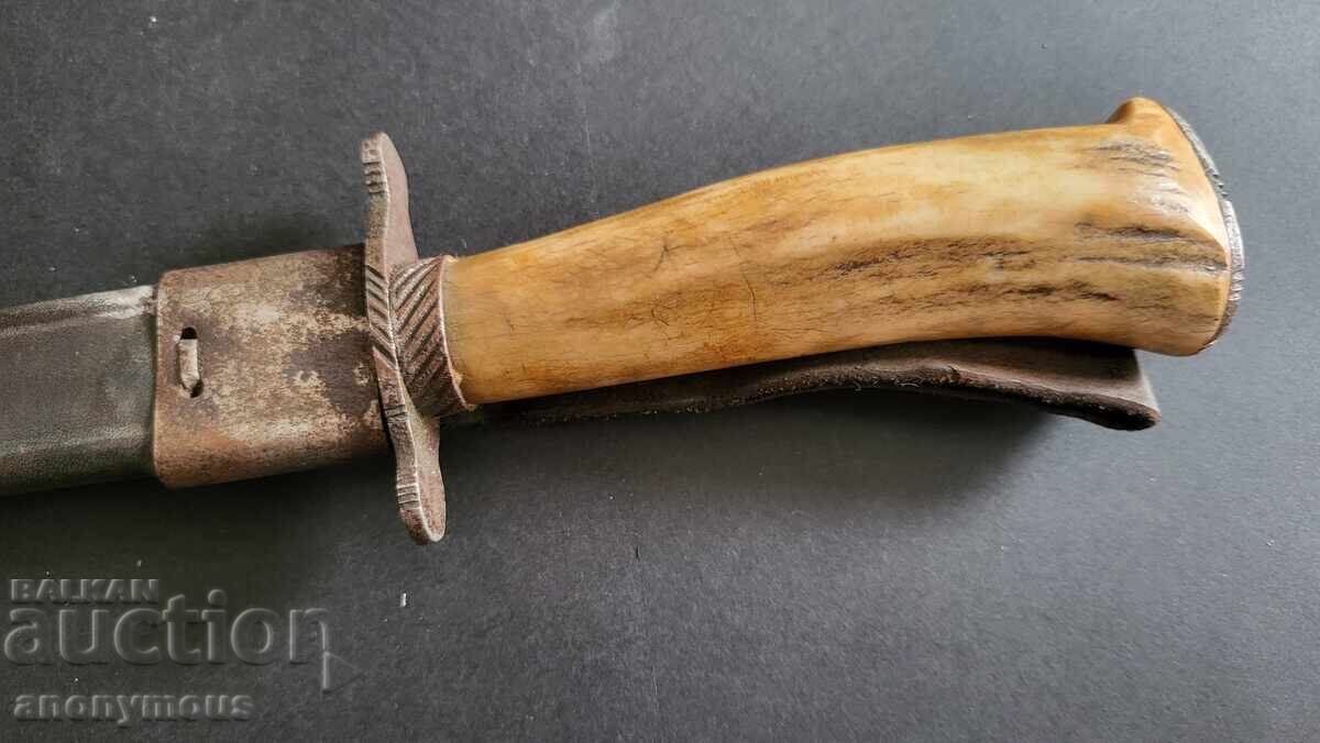 Аукцион Красив стар ловен нож, Германия или Австрия 1930-1950г