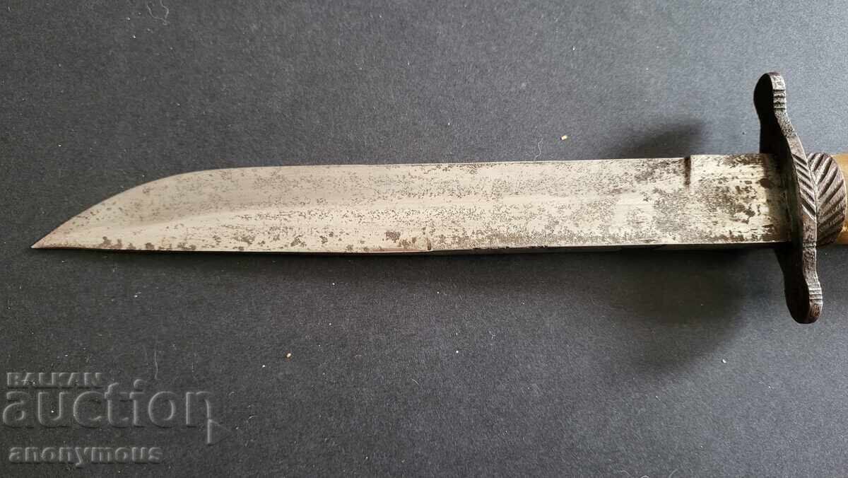 Красив стар ловен нож, Германия или Австрия 1930-1950г - 5