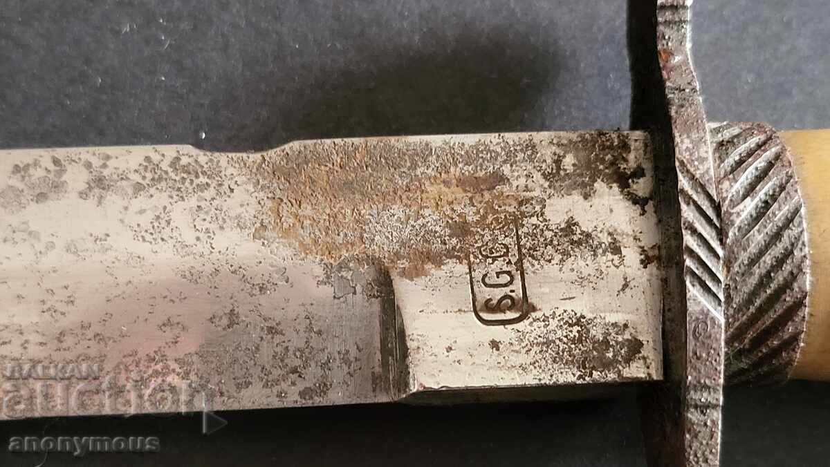 Красив стар ловен нож, Германия или Австрия 1930-1950г - 7