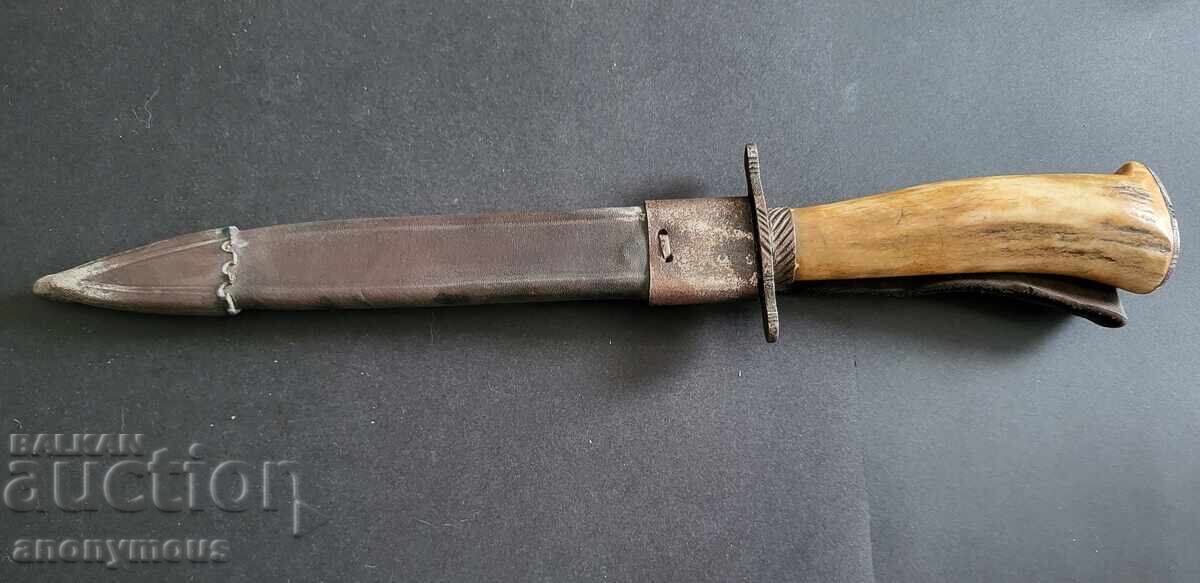 Красив стар ловен нож, Германия или Австрия 1930-1950г