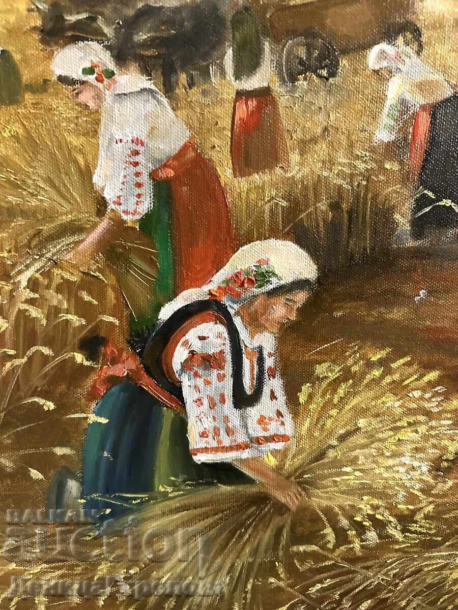 Denitsa Garelova Painting 70/50 "Reapers" with price 260.00 BGN | € 132.94