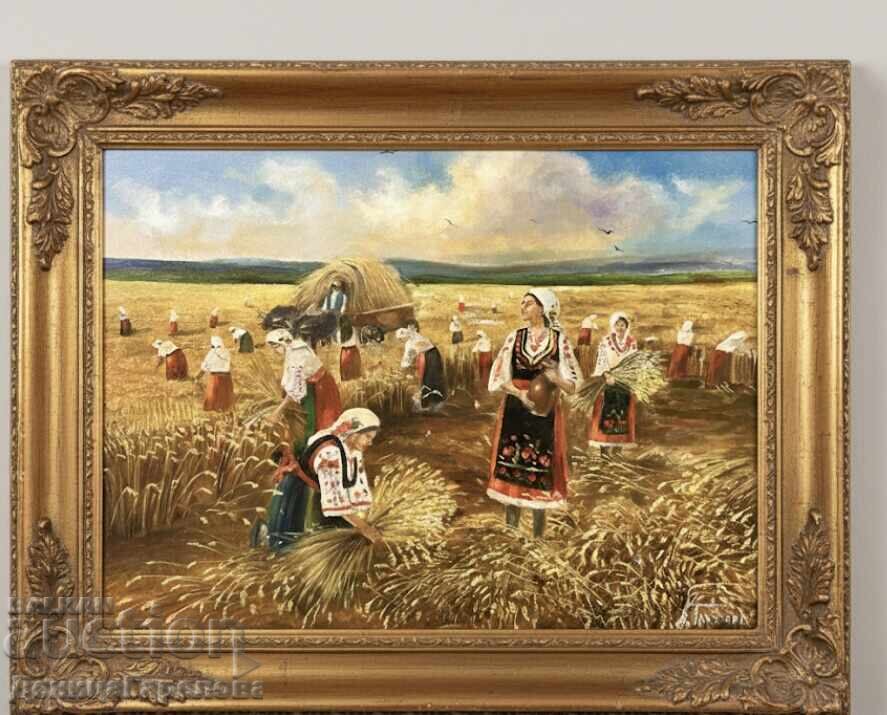 Denitsa Garelova Painting 70/50 "Reapers" - 7