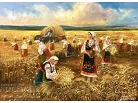 Denitsa Garelova Painting 70/50 "Reapers"