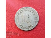 Germany-10 Pfennig 1889 G-Karlsruhe