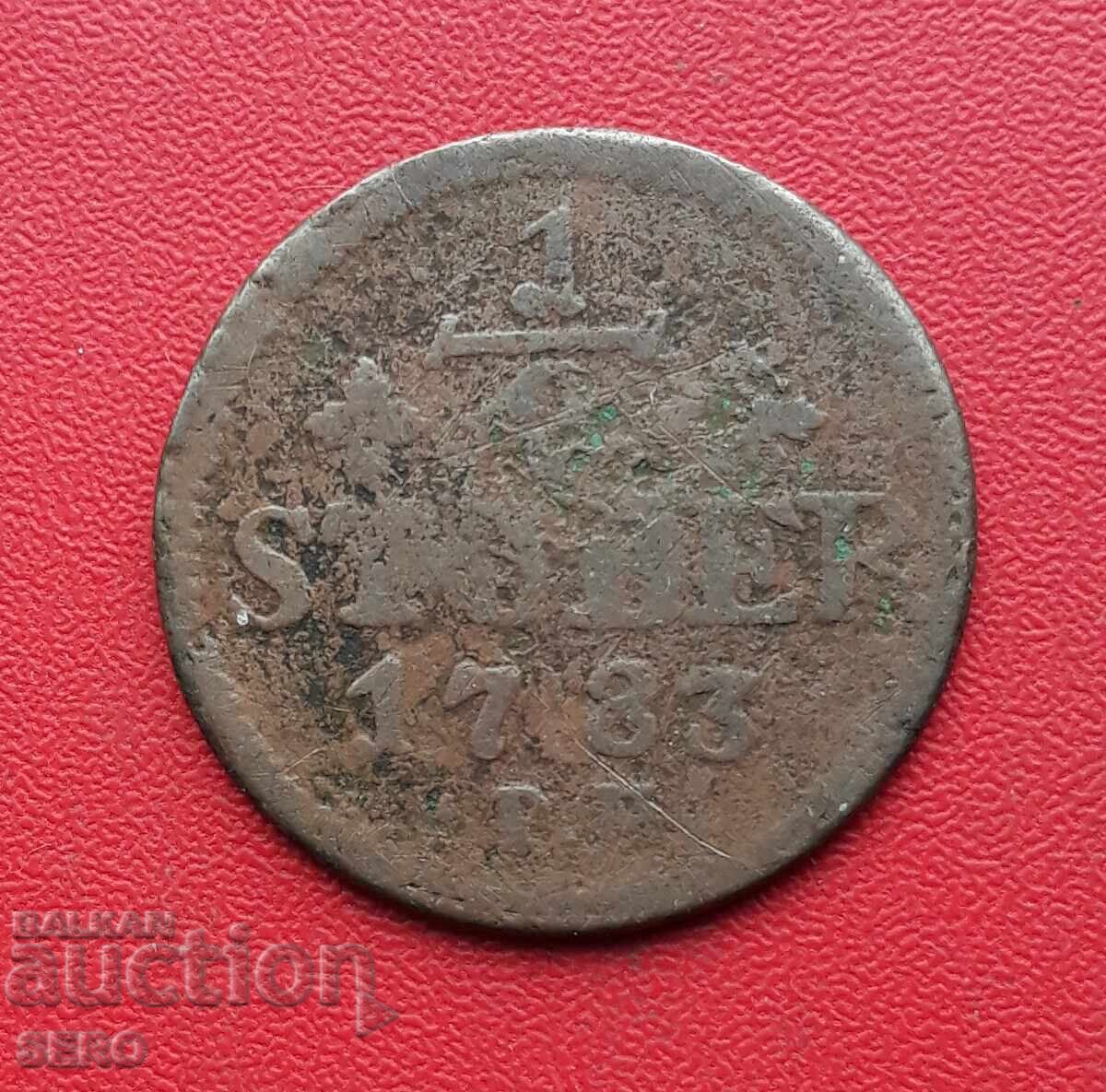 Германия-Юлих Берг-1/2 стюбер  1783