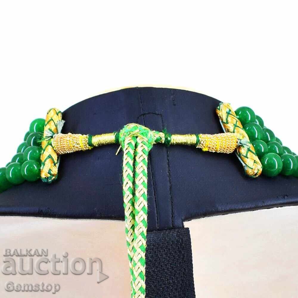 BZTs! 935 ct four-row emerald necklace from 1st! with price 0.01 BGN | € 0.01