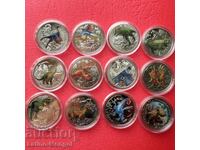 ΑΥΣΤΡΙΑ 13 x 3 ευρώ 2019-23 Δεινόσαυροι