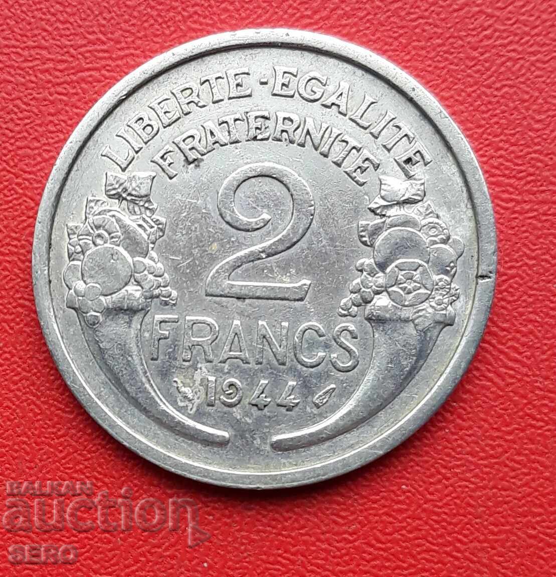 Франция-2 франка 1944