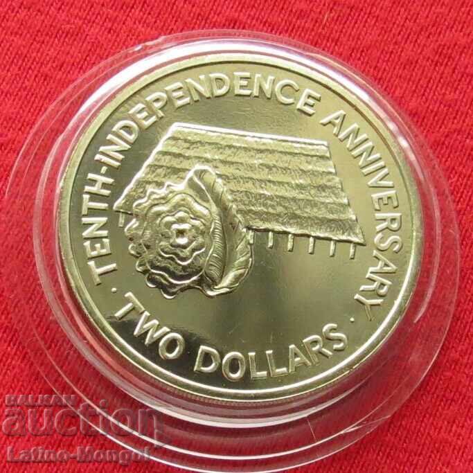 Кирибати 2 долара 1989 г. Независимост