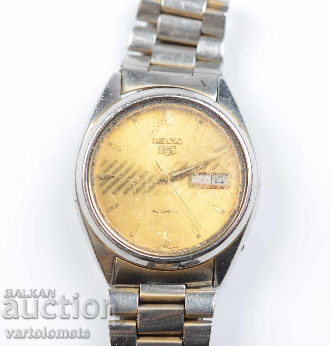 Ανδρικό ρολόι SEIKO 5 AUTOMATIC - δεν λειτουργεί