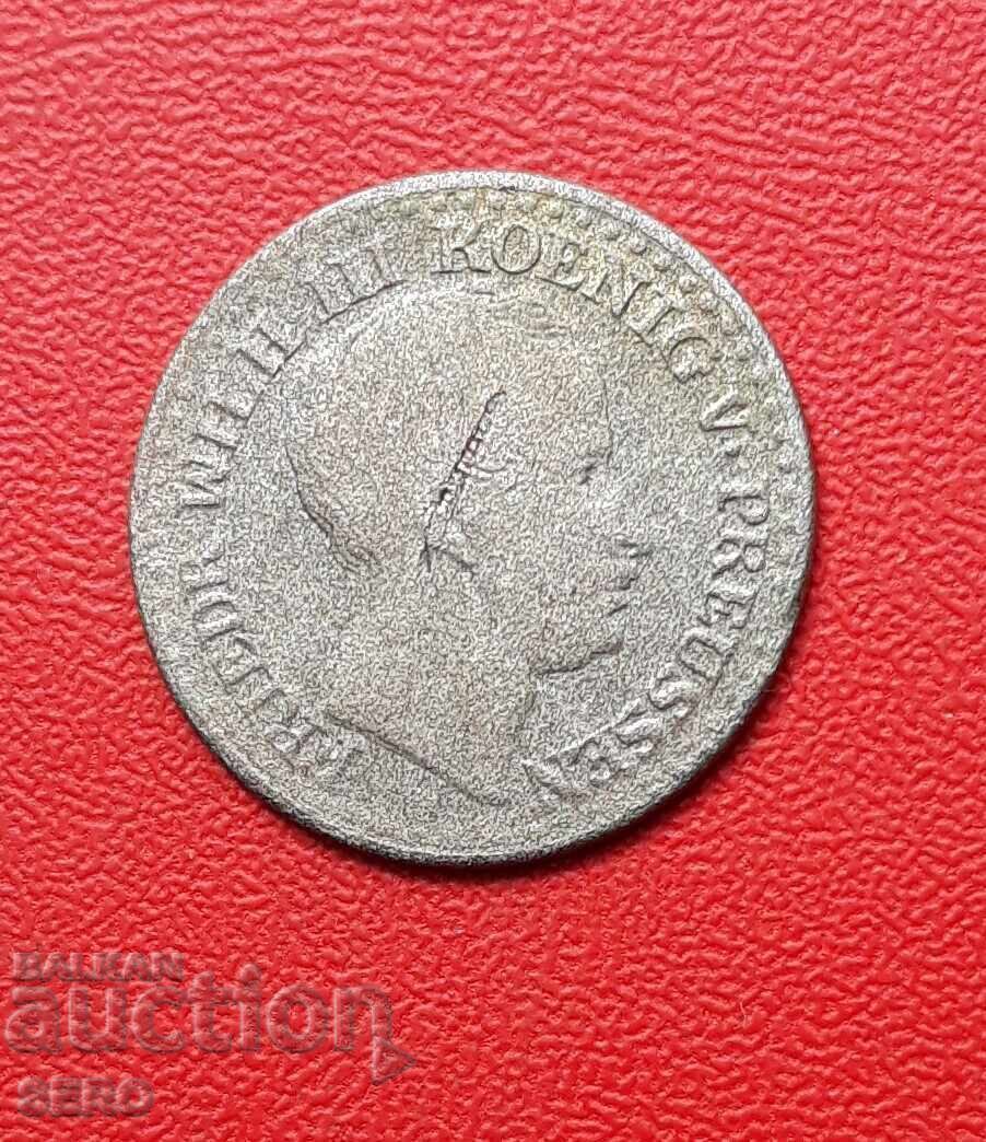 Germany-Prussia-1 Wed. penny 1825-countermark SILVER with price 19.00 BGN | € 9.71