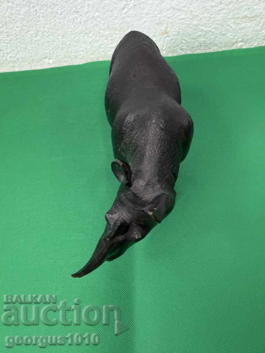 Αφρικανικό ξύλινο ειδώλιο ρινόκερου Νο. 7684 με τιμή 120.00 BGN | € 61.36