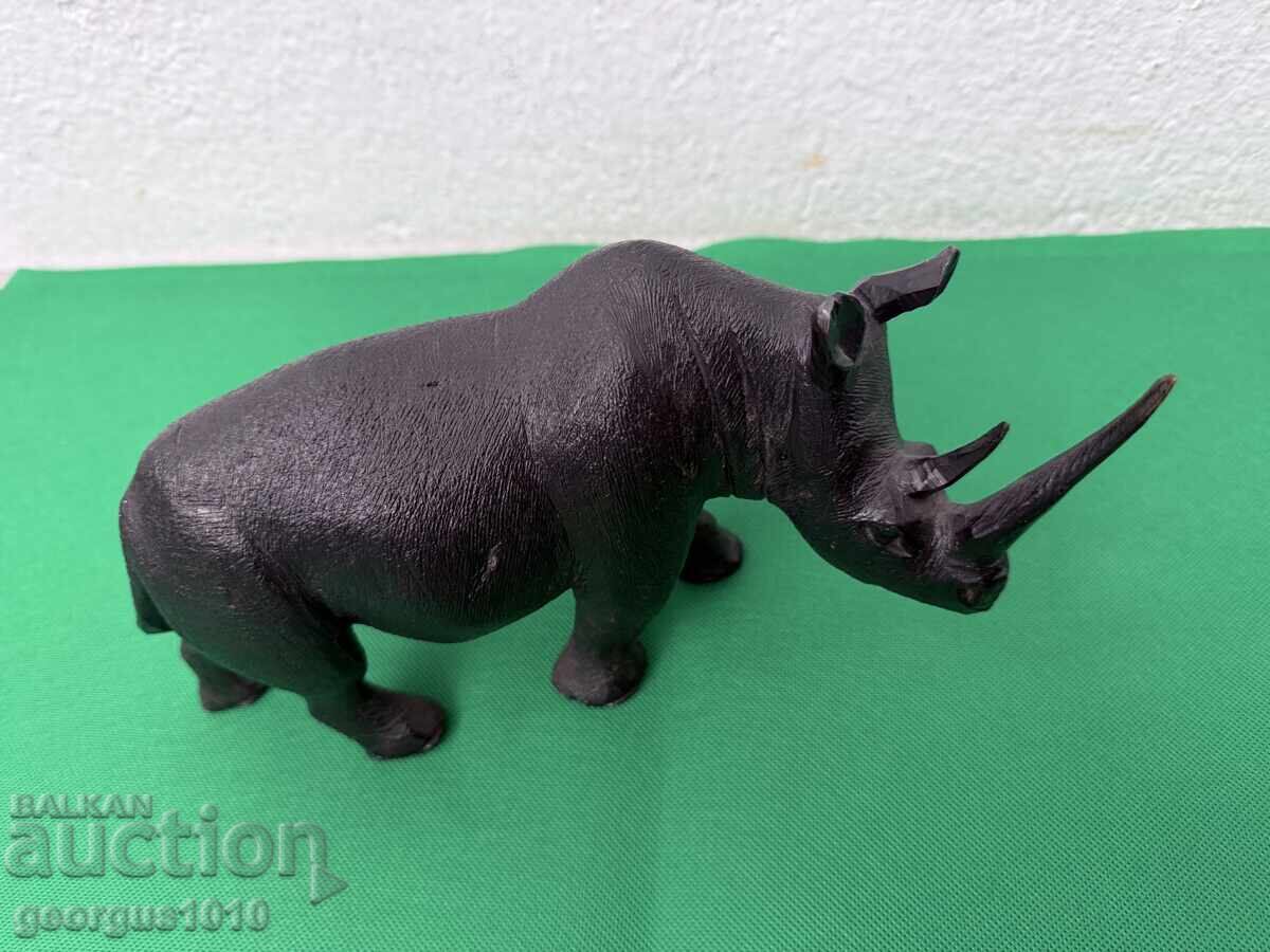 Αφρικανικό ξύλινο ειδώλιο ρινόκερου Νο. 7684 - 5