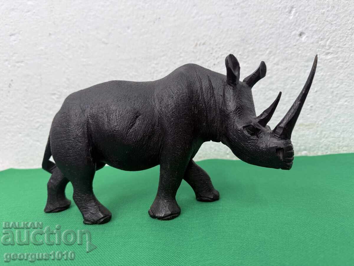 Αφρικανικό ξύλινο ειδώλιο ρινόκερου Νο. 7684