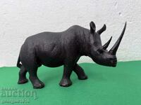 Figurină africană din lemn de rinocer №7684
