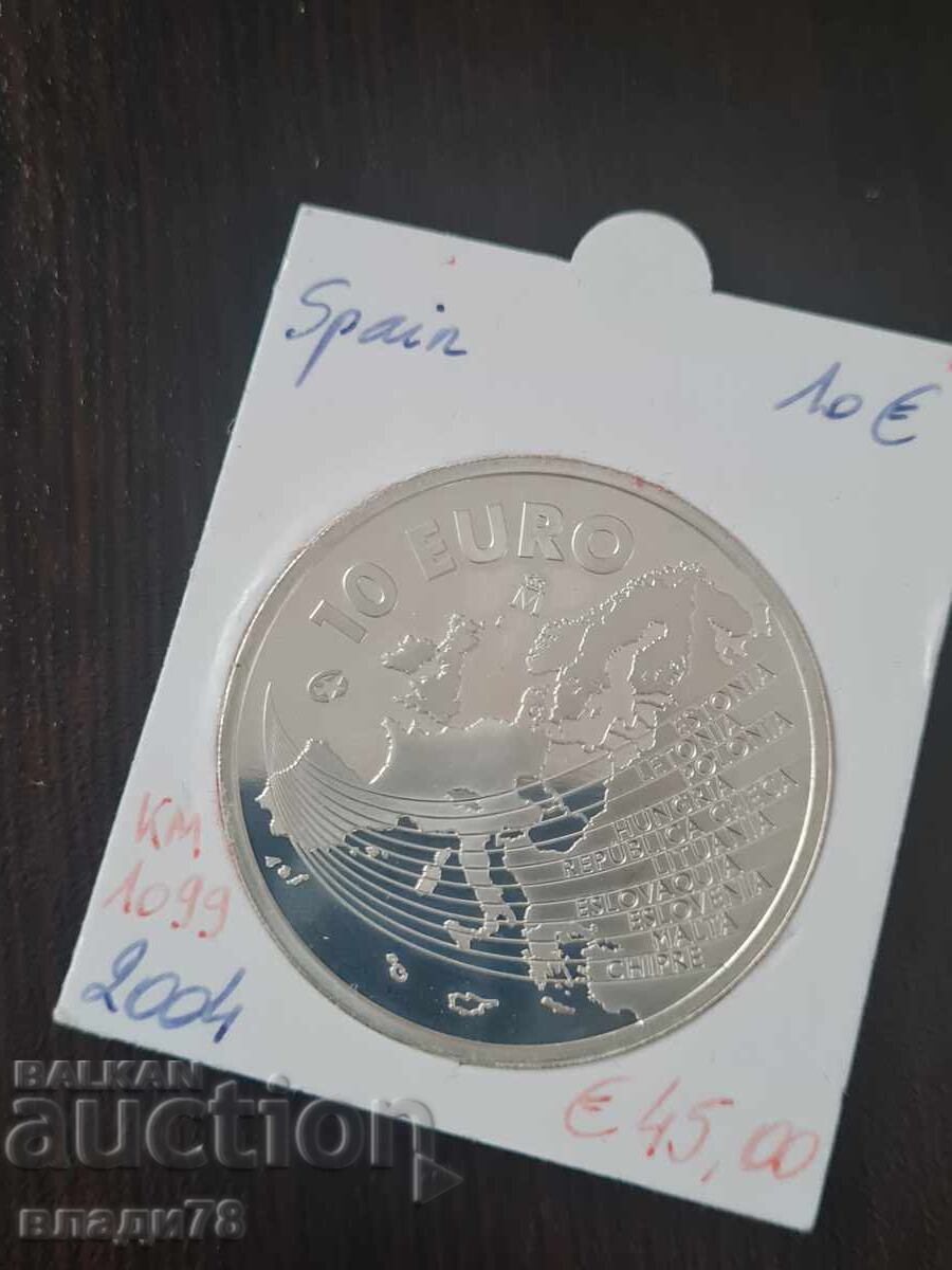 Auction  Silver coin 10 euros 2004