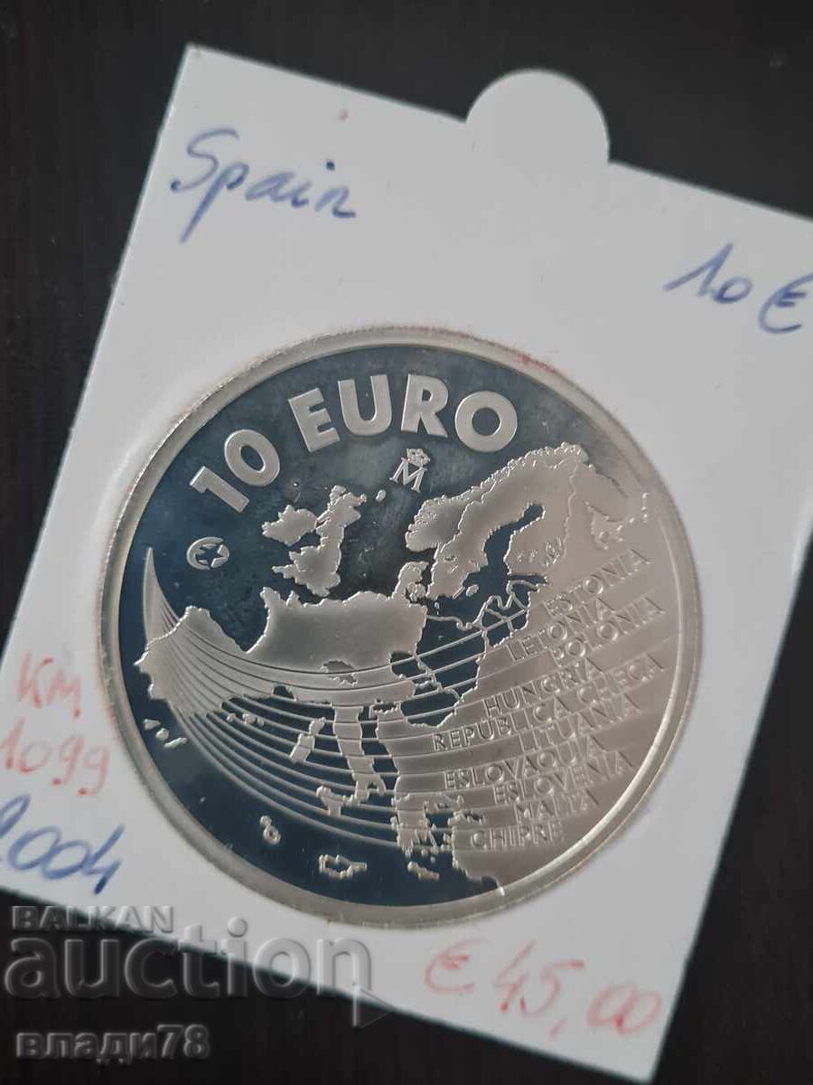 Silver coin 10 euros 2004