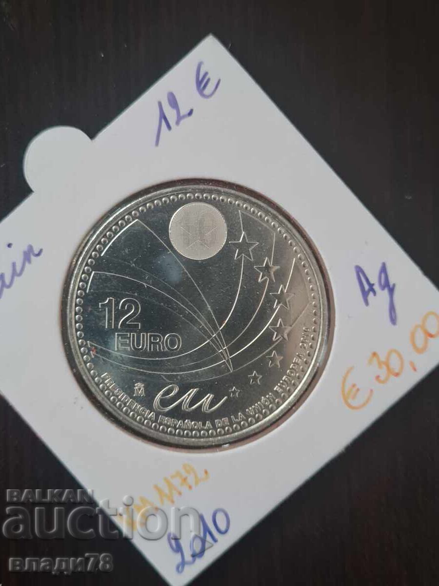 Silver coin 12 euro 2010