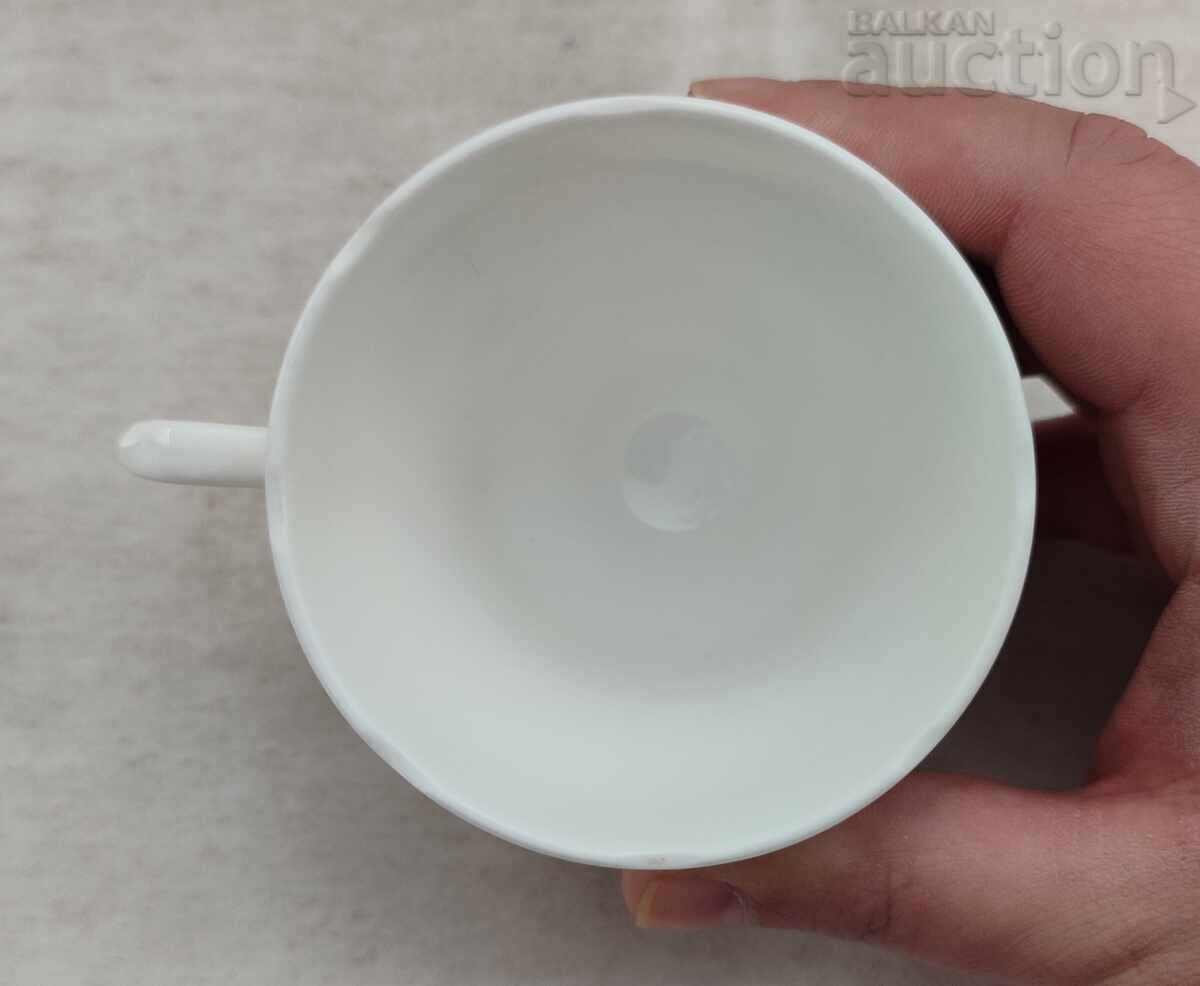 Πορσελάνινο φλιτζάνι και δύο πιατάκια Αγγλίας - 6