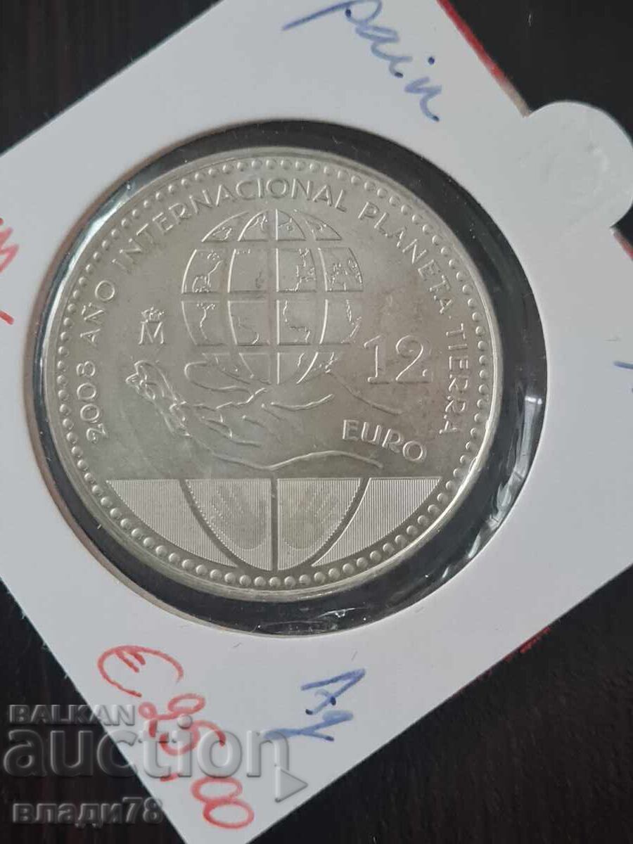 Silver Coin 12 Euro 2008