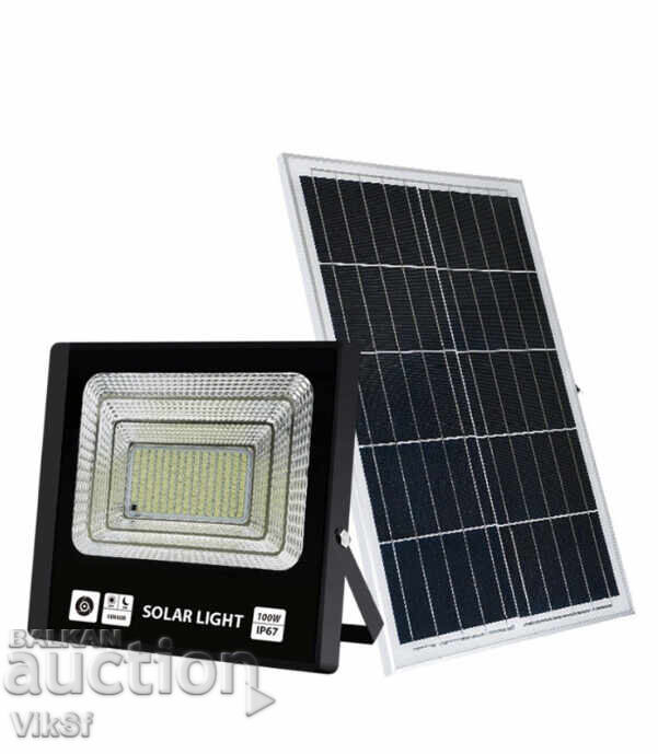 LED Σολάρ Προβολέας 200W με ξεχωριστό πάνελ