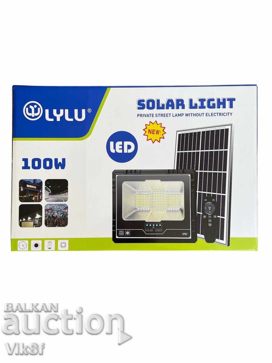 LED Solar Floodlight 100W with Separate Panel