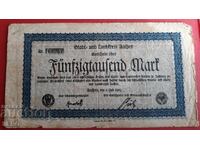 Bancnotă-Germania-50.000 de mărci 1923