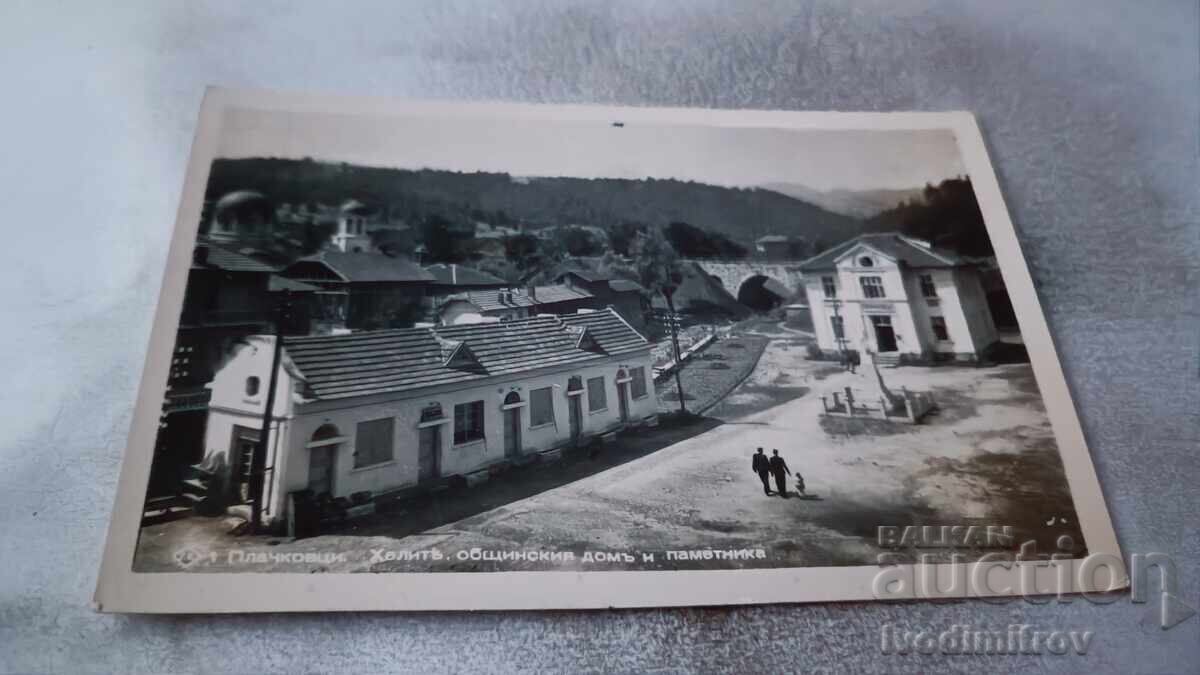 П К Плачковци Халите, общинския домъ и паметника 1939