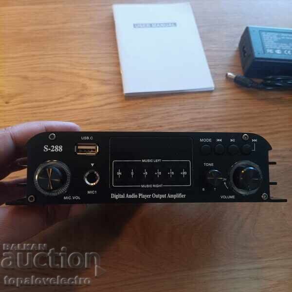 Delivery of NEW! 4.1-Channel Mini HiFi Stereo Amplifier 1200W, Bluetooth