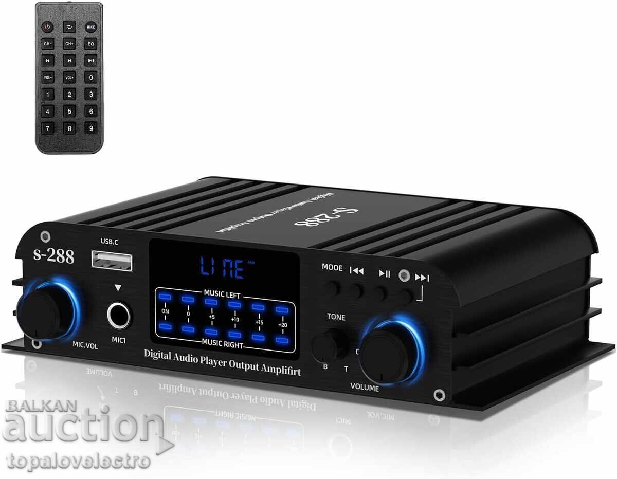 NEW! 4.1-Channel Mini HiFi Stereo Amplifier 1200W, Bluetooth