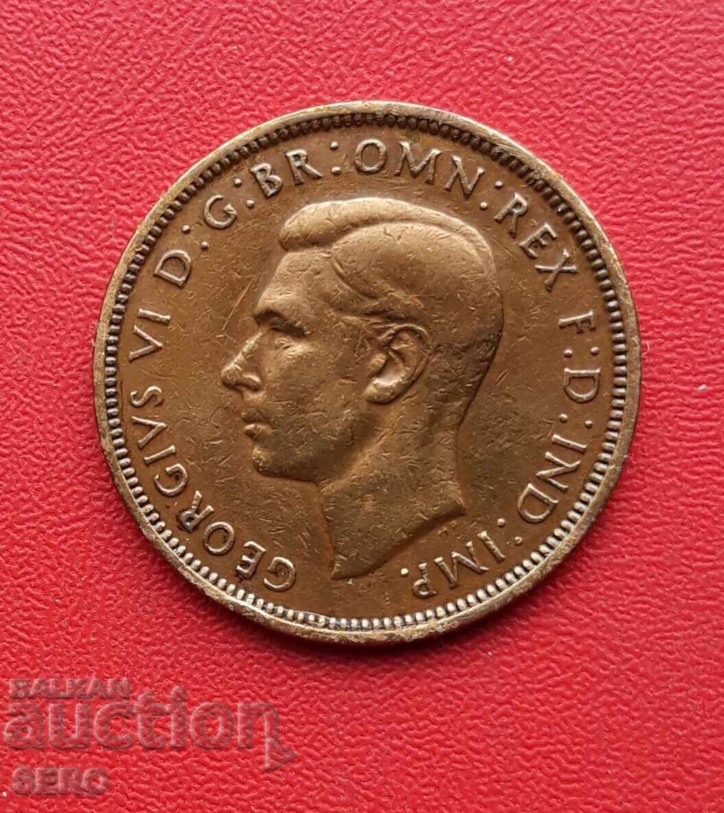 Marea Britanie - 1/2 penny 1943 cu preț 0.71 BGN | € 0.36
