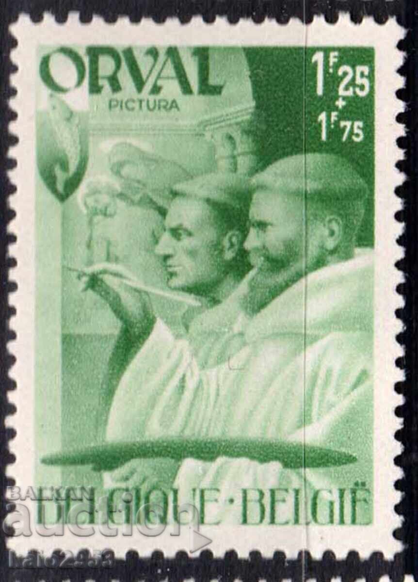 Βέλγιο-1941-2 Παγκόσμιος πόλεμος-Φιλανθρωπική για το αβαείο ΟRVAL, MNH