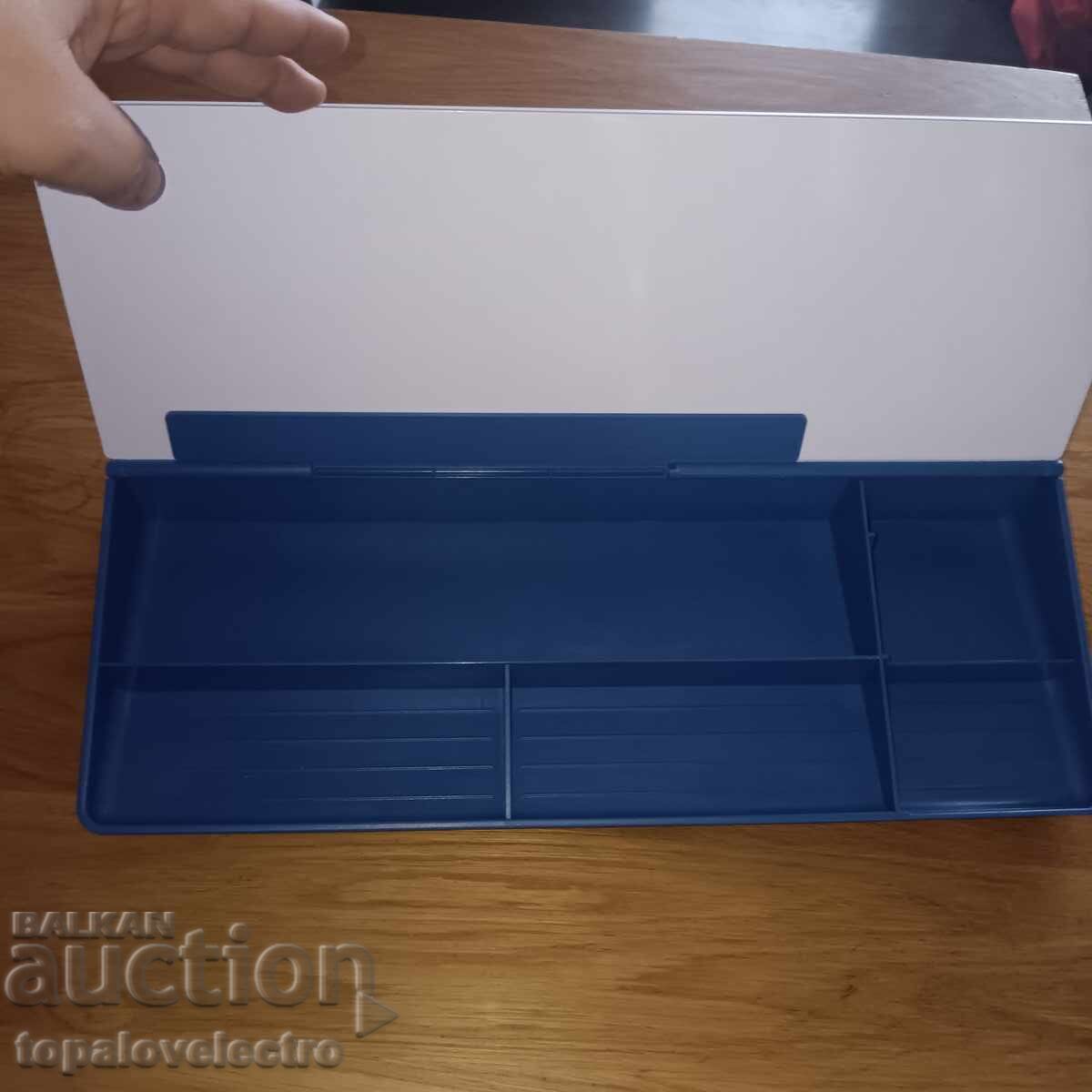 ΝΕΟ! Γυάλινος πίνακας γραφείου με οργάνωση, θήκες και βάση - 6