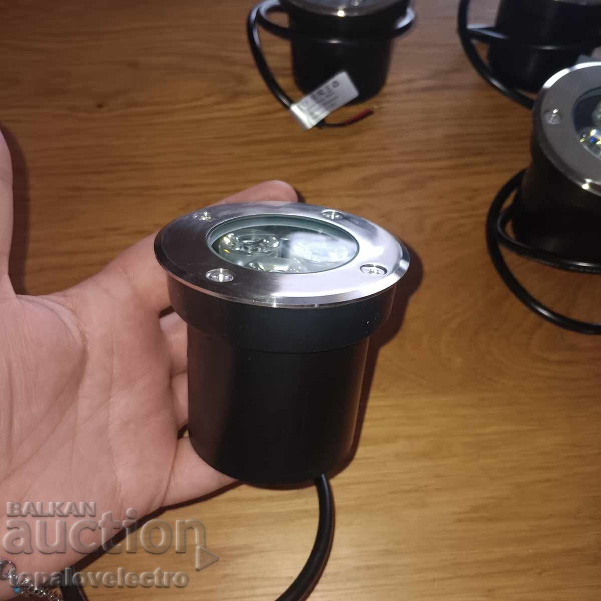 NEW! Set of 4 outdoor recessed LED lamps 3W, IP67, 300 - 6