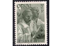Belgia-1941-2 Război Mondial-Filantropică pentru abația ORVAL, MNH