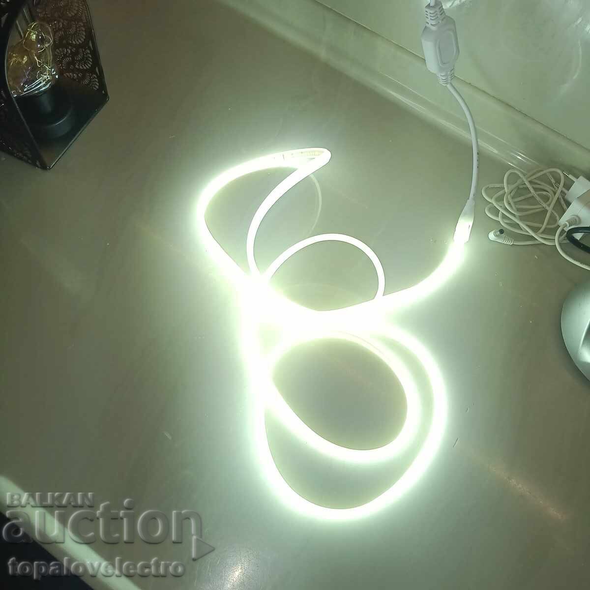 COB LED ταινία XUNATA 220V, 2 m, 360 LED/m, IP65, φυσικό - 6