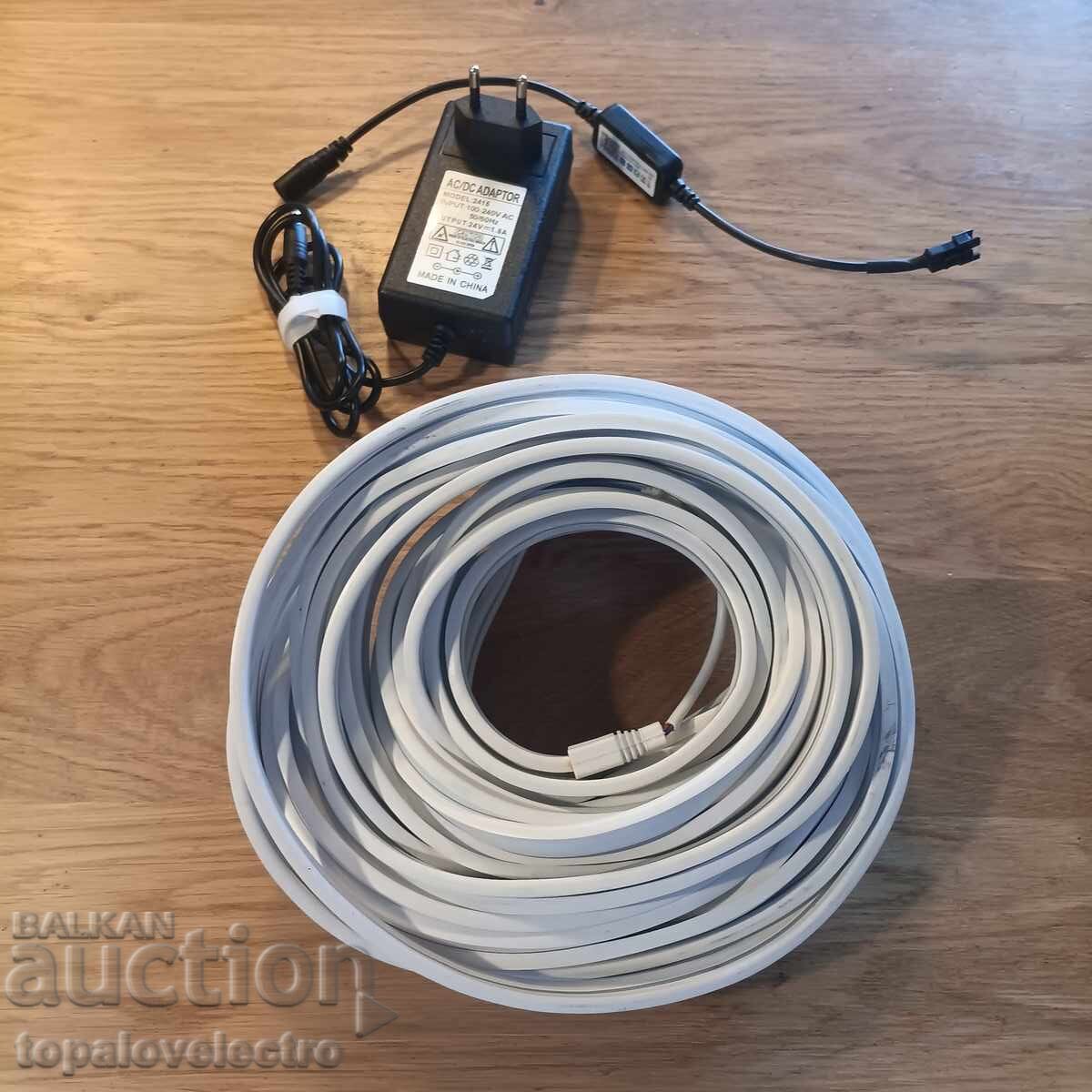 RGB+IC νεον ταινία 10 μ , αδιάβροχη, συγχρονισμός μουσικής, c με τιμή 37.00 BGN | € 18.92