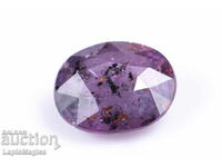 Μωβ ζαφείρι 0.97ct ακατέργαστο οβάλ κοπή