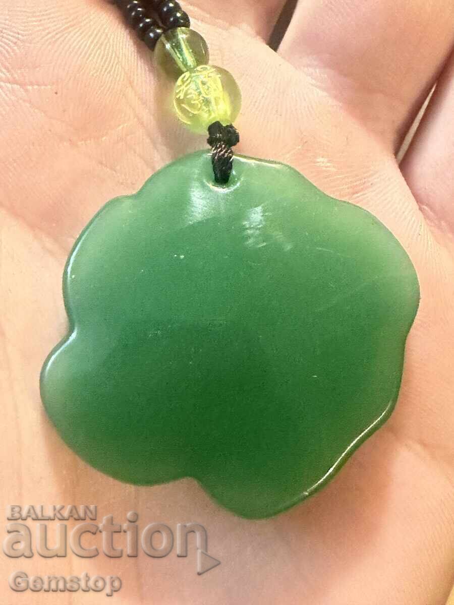 Delivery of BZTs! 90 ct Natural Pendant Amulet Jade Rose